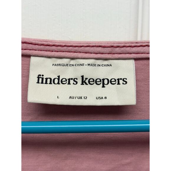 Finders Keepers Dress Pink Button Down Cargo Mini Cotton Stretch Mini Women's 8 - Picture 3 of 8